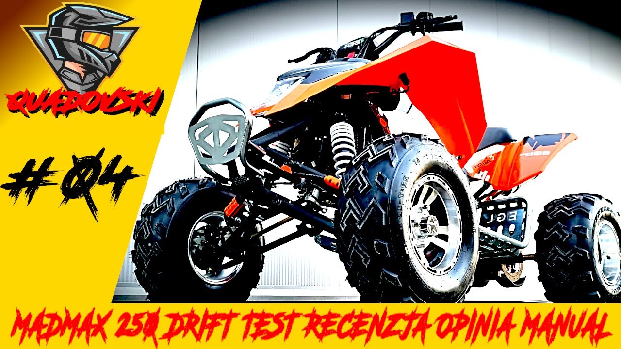 #04 EGL MADMAX 250 drift TEST W TERENIE recenzja quad 250
