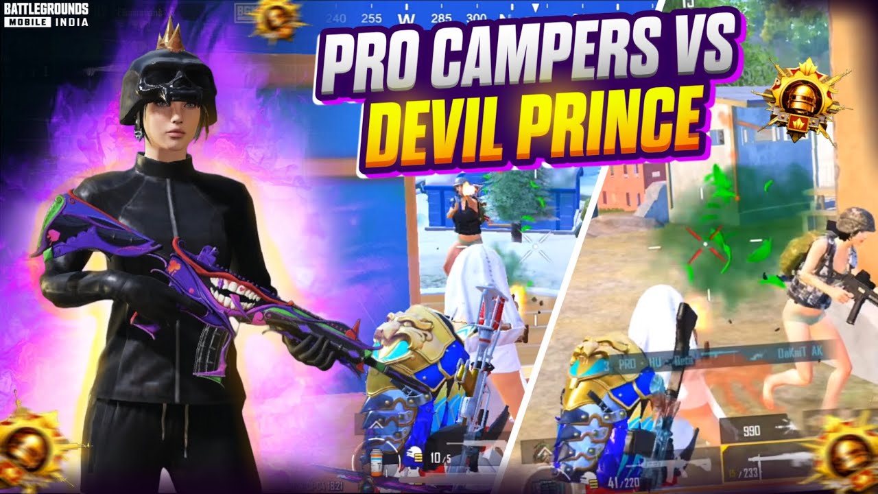 PRO CAMPERS VS DEVIL PRINCE LIVE 🥶❤️‍🔥|THE UNDERDOG PLAYER IS HERE❗️| BGMI
