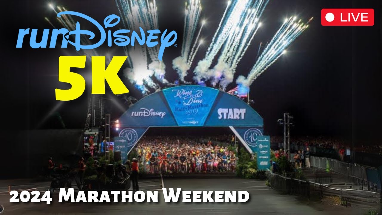 🔴LIVE🔴2024 runDisney Marathon Weekend 5k Run | Full Race Course Live Stream At Walt Disney World