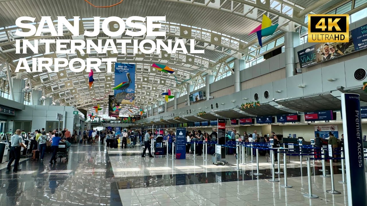 [4K] Juan Santamaria International Airport, San Jose, Costa Rica 🇨🇷🐧 Nonstop Walking Tour