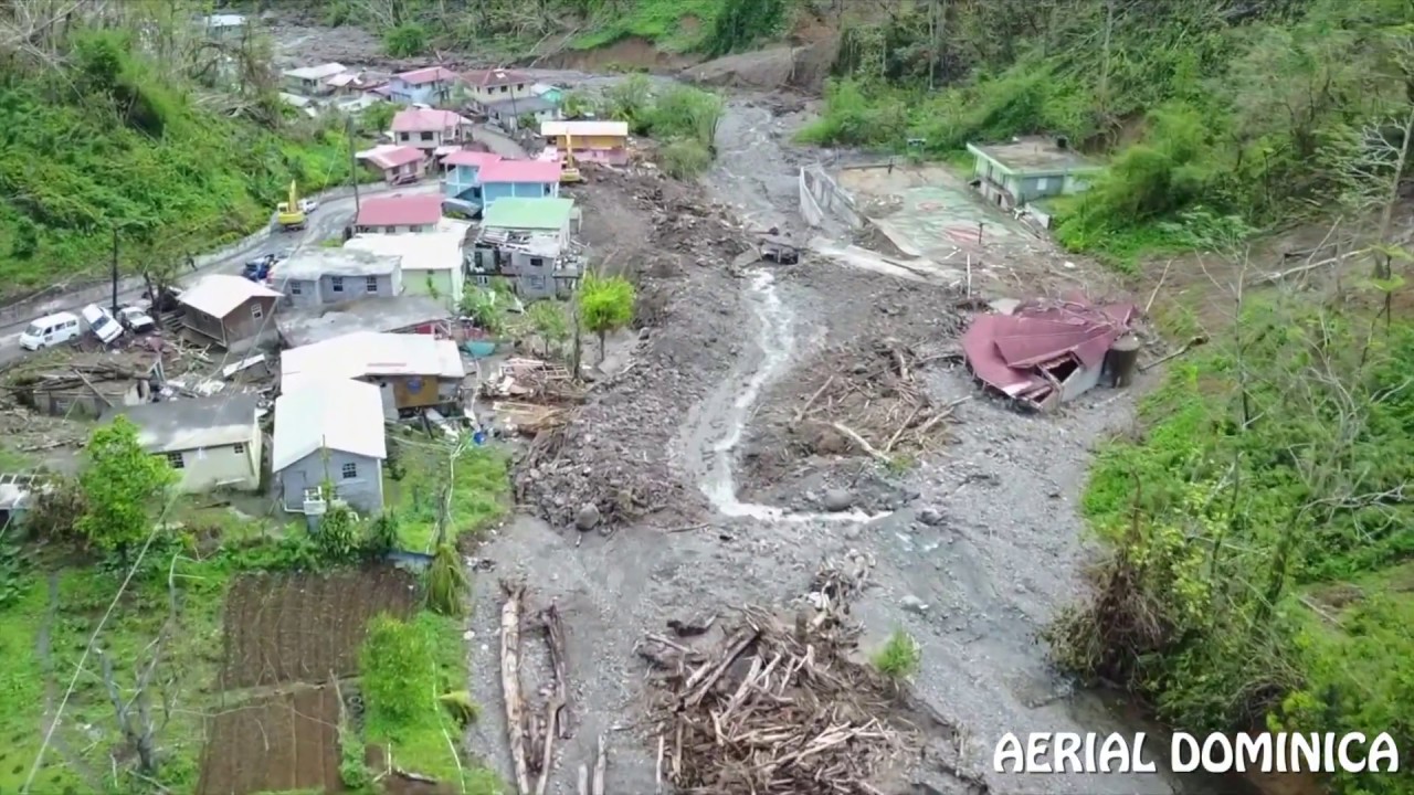Pichelin after Hurricane Maria - AERIAL DOMINICA