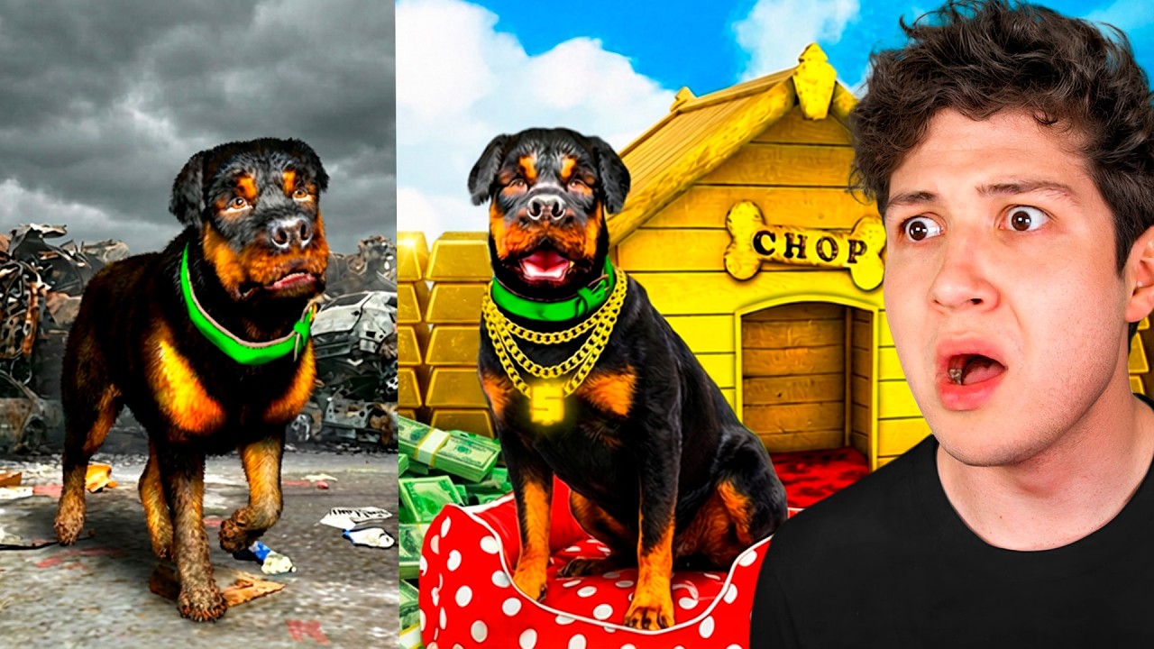 PASO de CHOP POBRE a RICO en GTA 5! 🐶💵 (Mods)