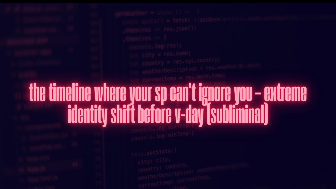 the timeline where your sp can&rsquo;t ignore you &ndash; extreme identity shift before v-day (subliminal)