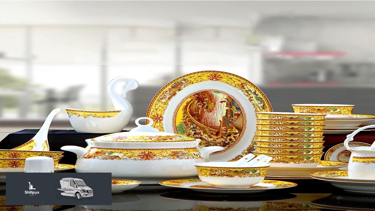 Bone China Dinnerware Set Porcelain Fine Bone China Kitchen Dining Dinner Round