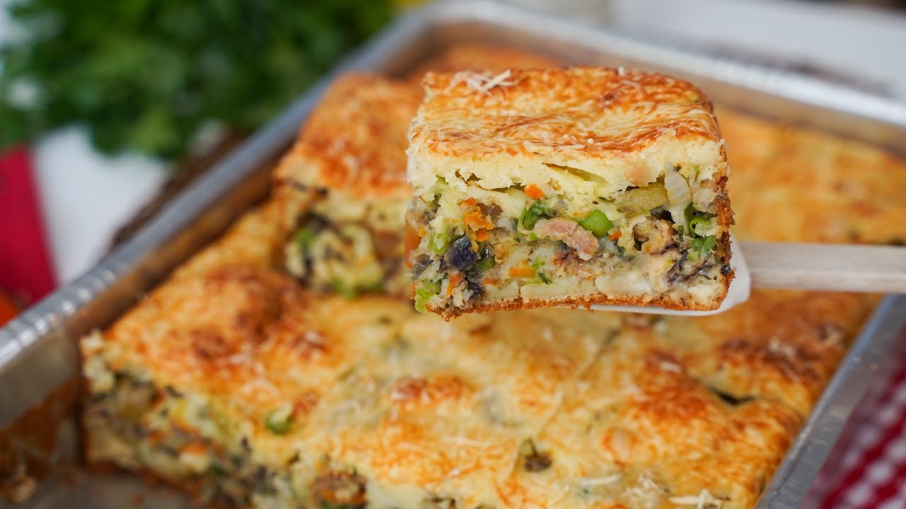 TORTA DE SARDINHA DE LIQUIDIFICADOR FÁCIL E RÁPIDA | MASSA FOFINHA E RECHEIO SUCULENTO