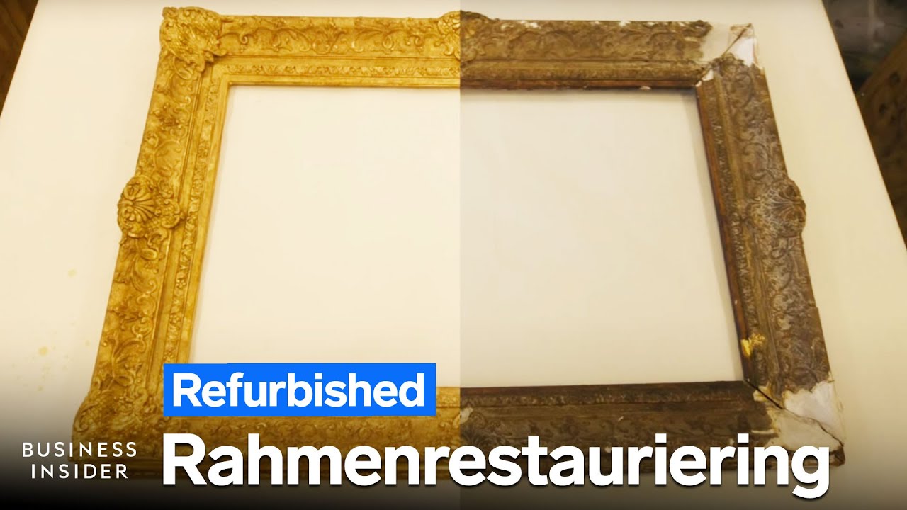 Wie ein 250 Jahre alter französischer Gipsrahmen fachgerecht restauriert wird | Refurbished
