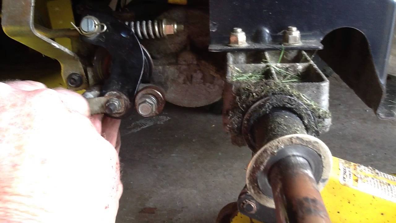 How to replace brake pads on a John Deere lawn tractor.
