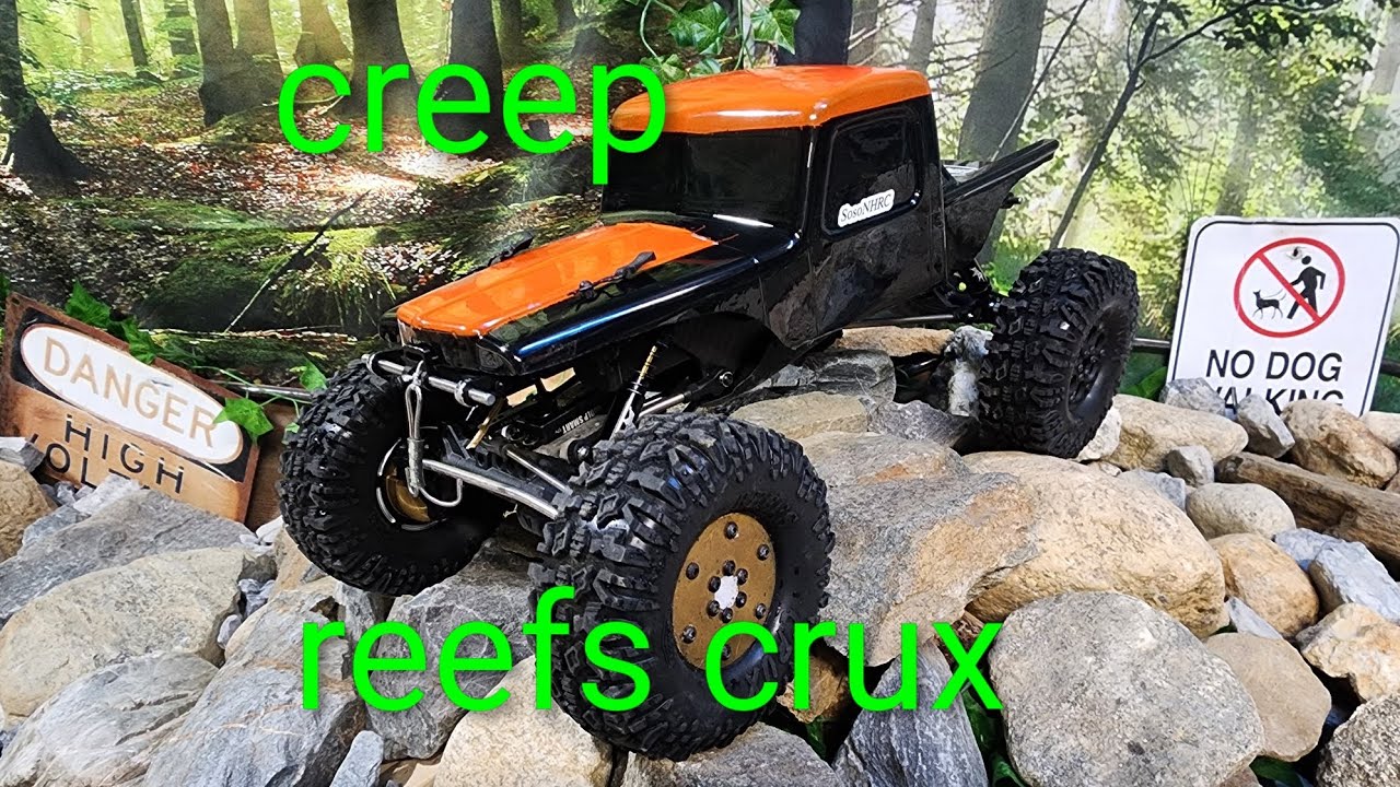 New tires+body. Exocutioner. Crawler course run