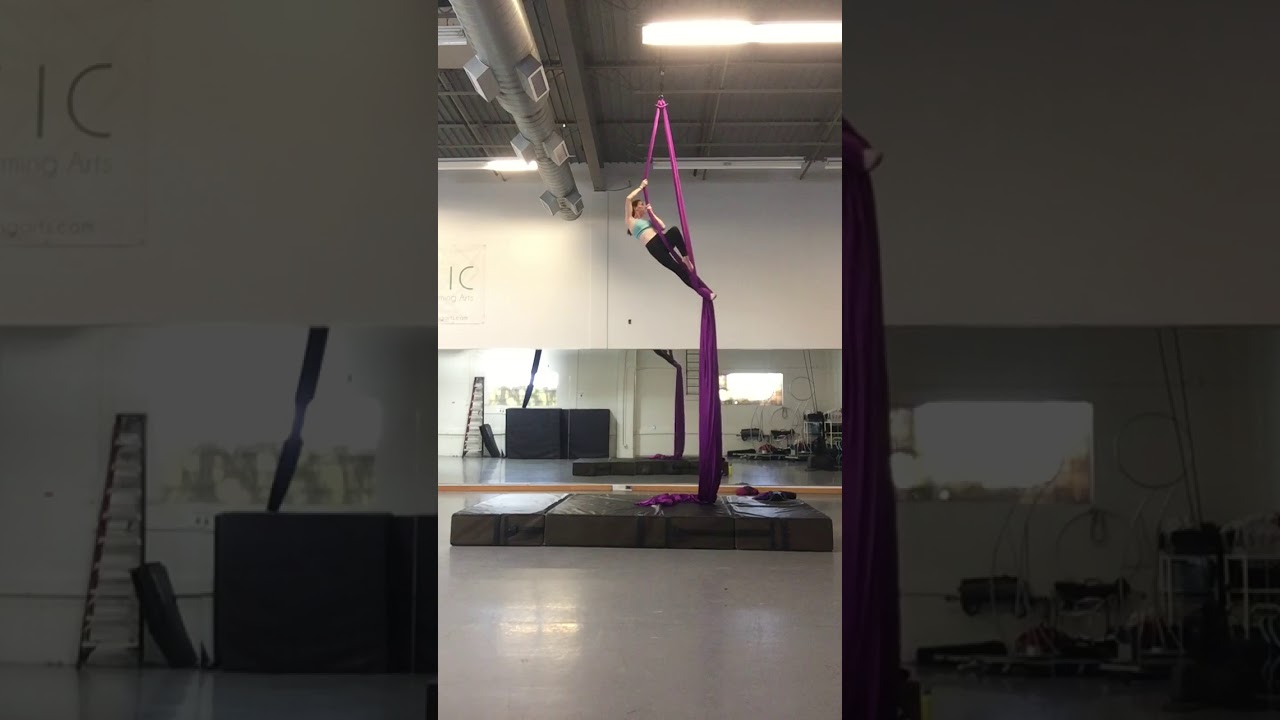 Silks - Candle Stick to Single Ankle Hang