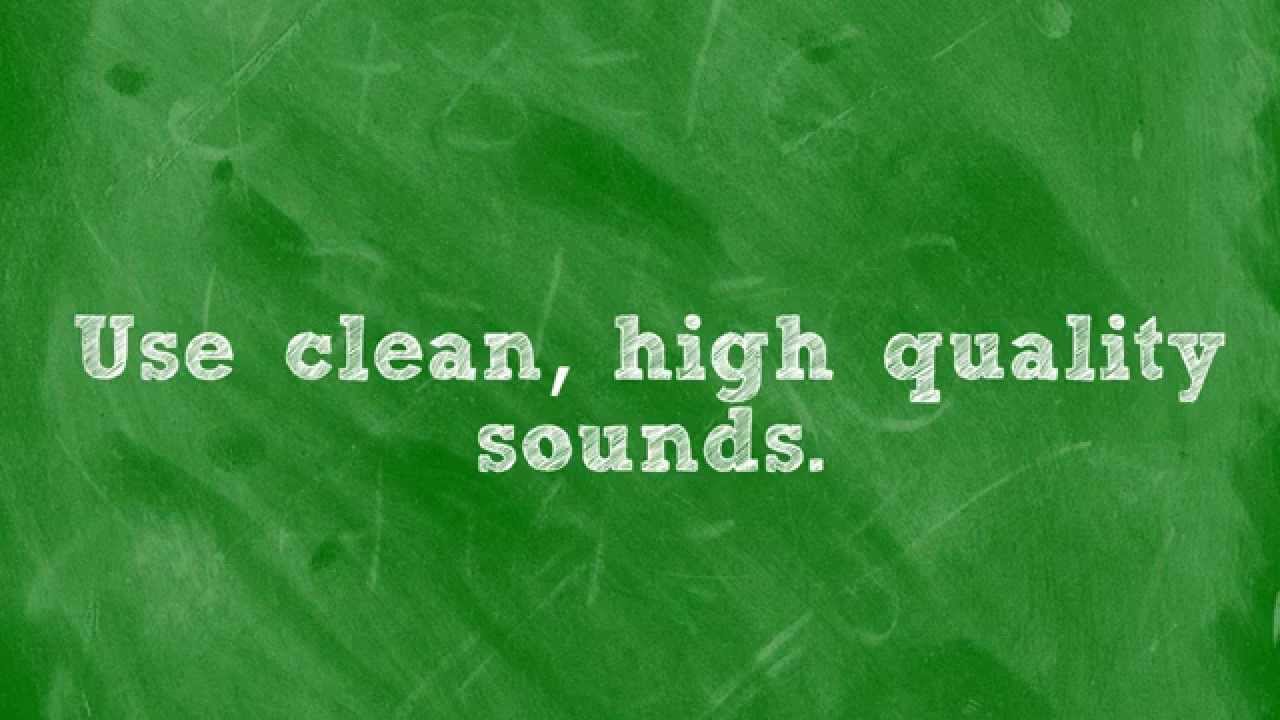 Sound Selection and Mixing