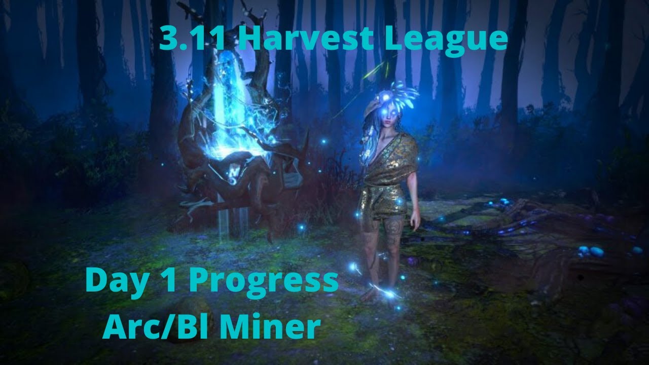 3.11 Poe Harvest Day 1 League Start Progress - 16 Watchstones