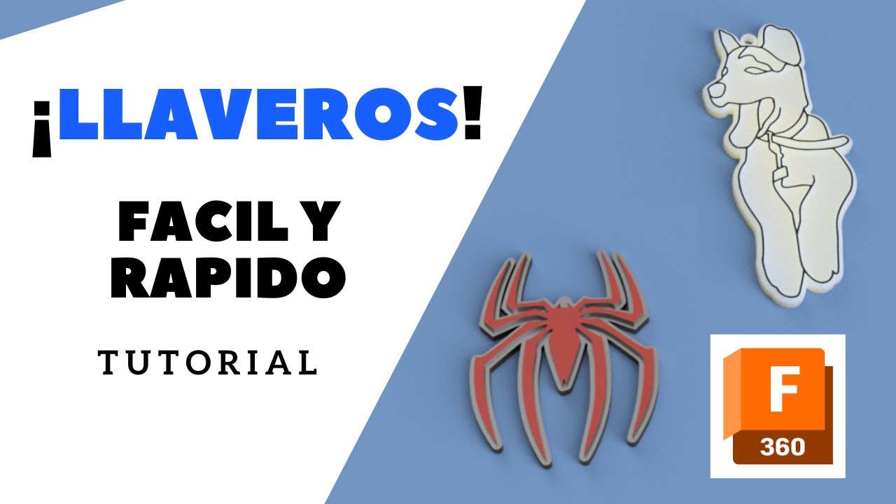 HAZ LLAVEROS para Impresion 3D Super RAPIDO Y FACIL con FUSION 360!
