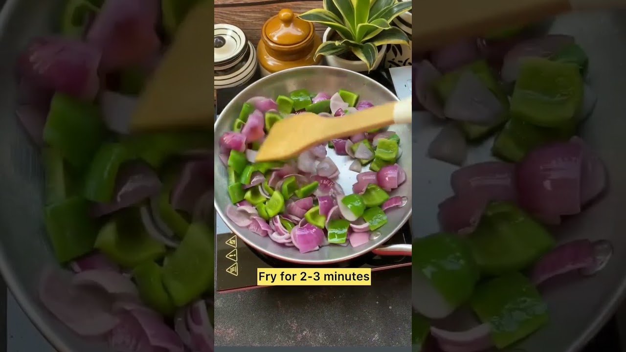 Onion & capsicum masala || by cook with madiha