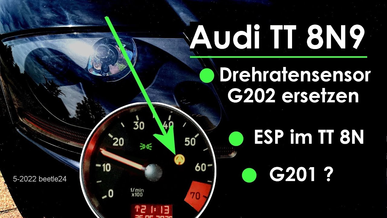 Audi TT8N - Gierratensensor G202 wechseln - ESP im TT8N - G201 im MK20/60