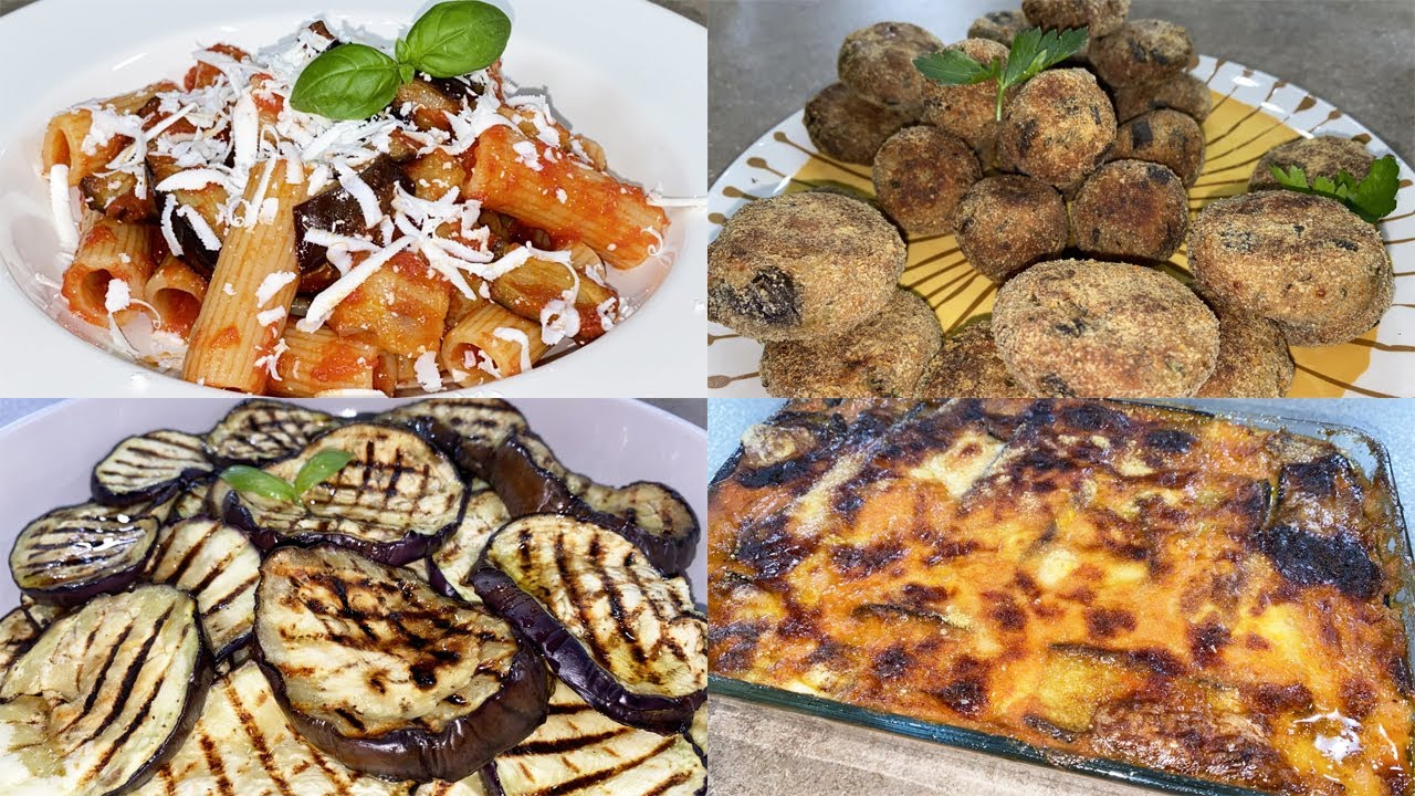 4 RICETTE CON LE MELANZANE BUONISSIME