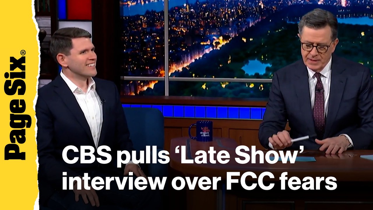 Colbert chaos! CBS yanks 'Late Show' interview with Senate hopeful James Talarico amid FCC fears