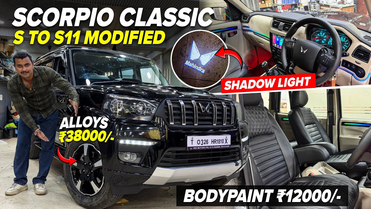 BASE TO TOP SCORPIO CLASSIC S MODIFIED WITH PRICE✅SCORPIO CLASSIC MODIFICATION✅SCORPIO S TO S11✅