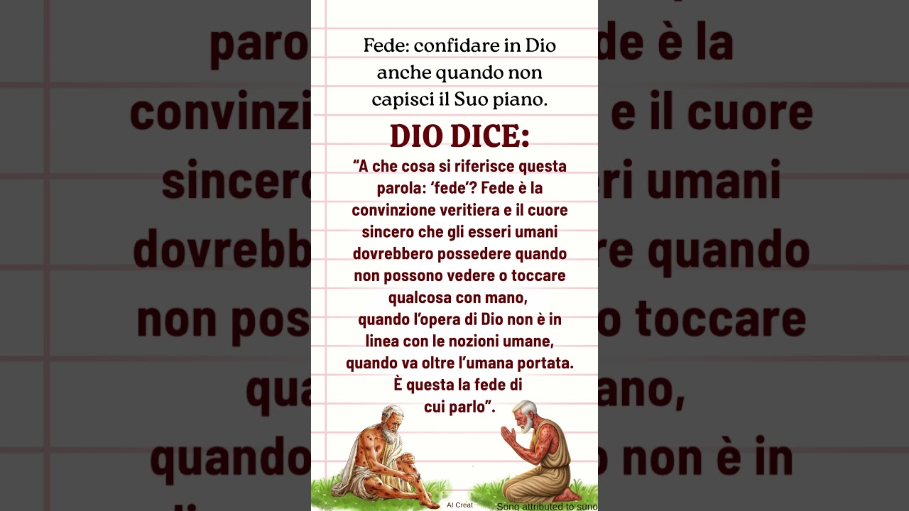 Fede: confidare in Dio anche quando non capisci il Suo piano.