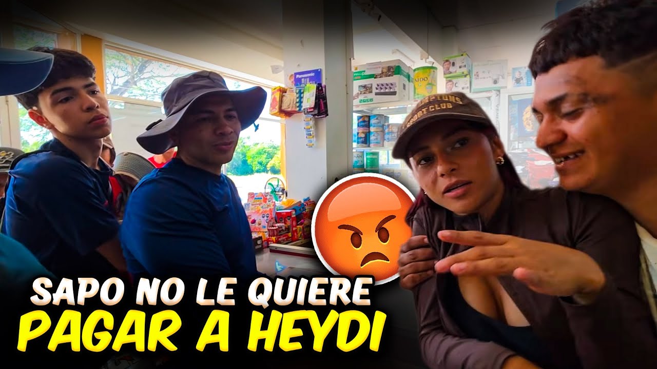 Heydi se enoja con Sapo porque le anda anotando todo a su cuenta por no pagarle