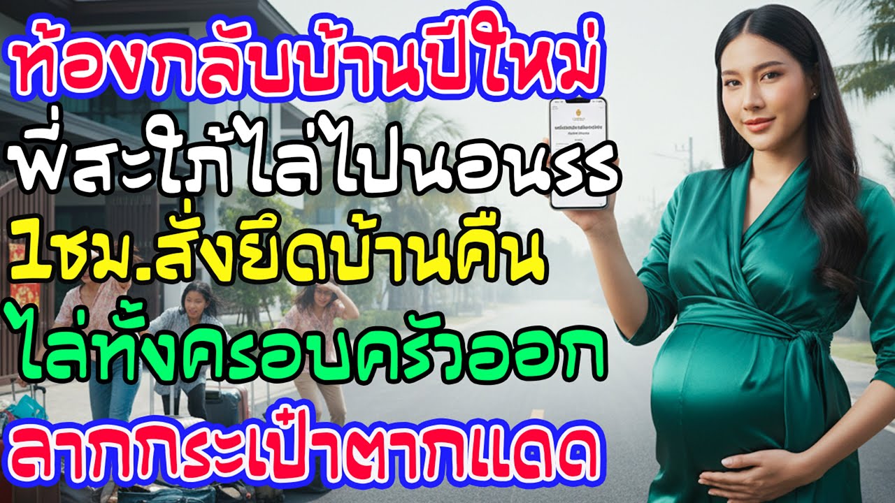ท้องโตกลับบ้านปีใหม่ พี่สะใภ้ขวางประตูไล่ไปโรงแรม ฉันสั่งยึดบ้านทันที! นางต้องลากกระเป๋าออกไปตากแดด
