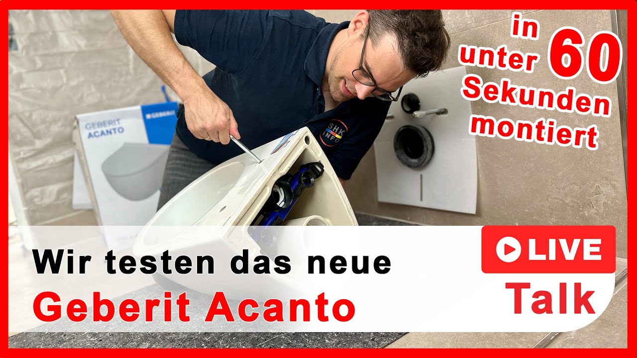 WC in unter 60 Sekunden montiert - Geberit im Test