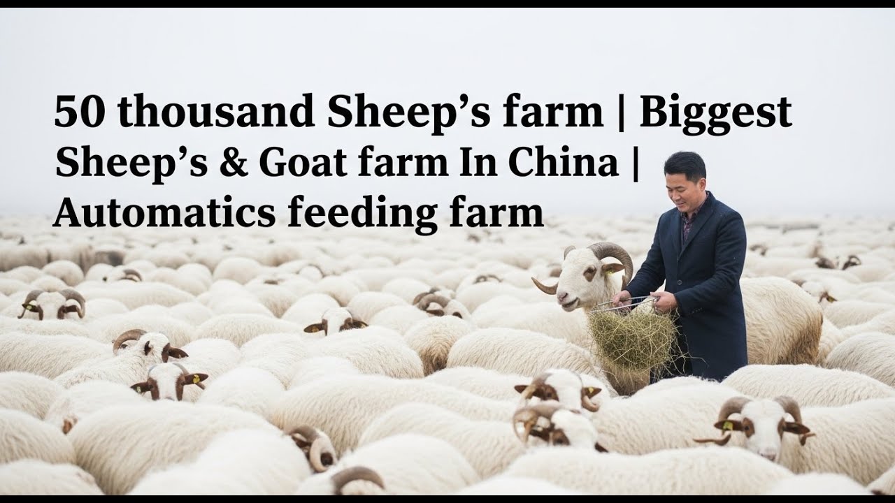 50 thousand Sheep&rsquo;s farm | Biggest sheep&rsquo;s & Goat farm In China | Automatics feeding farm #sheeps