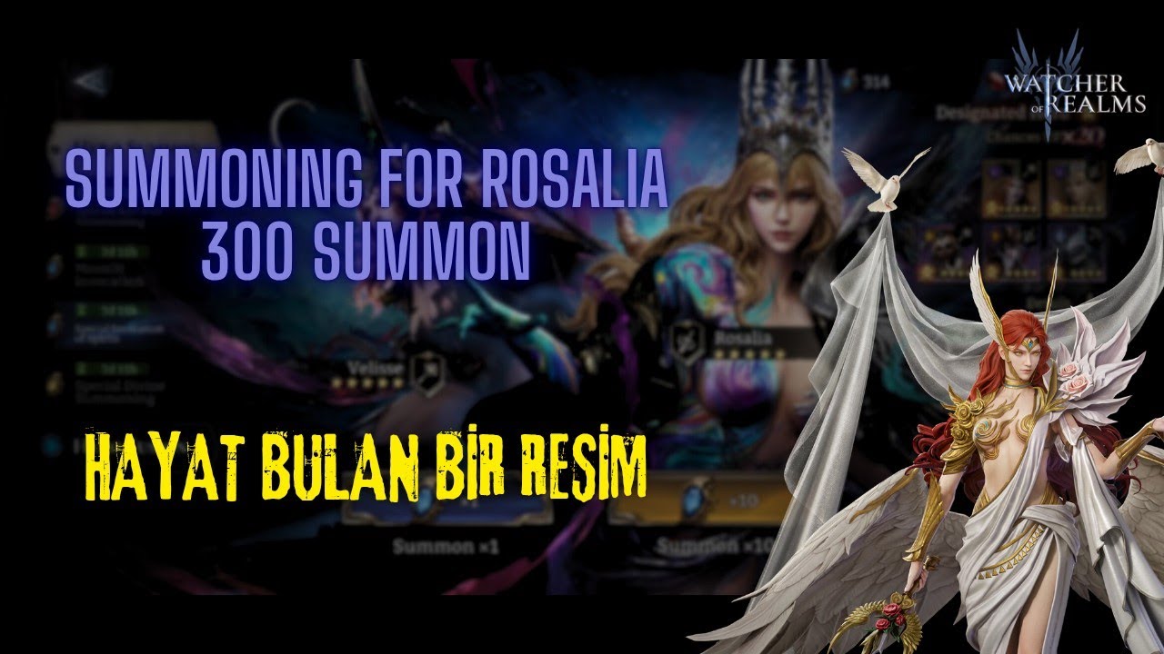 Summoning For ROSALIA (Hayat Bulan Resim) - Watcher of Realms #watcherofrealms #RosaliaPierreevent 