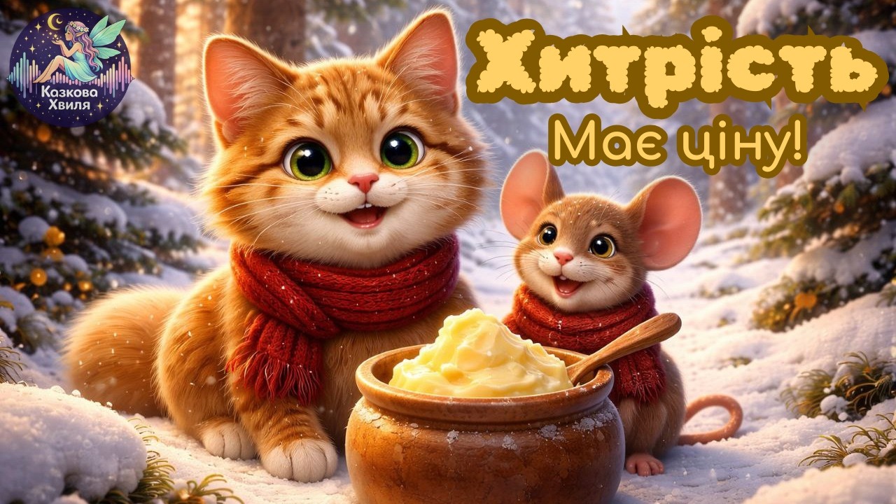 Мишеня і Кіт 🐭🐱 | Обіцянка з наслідками | Аудіоказки українською