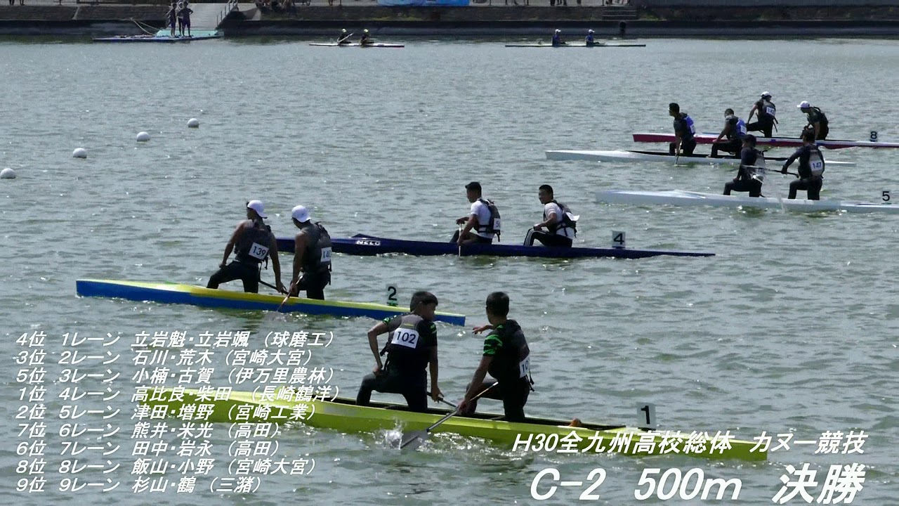 Ｈ30全九州総体C-1.C-2.C-4決勝
