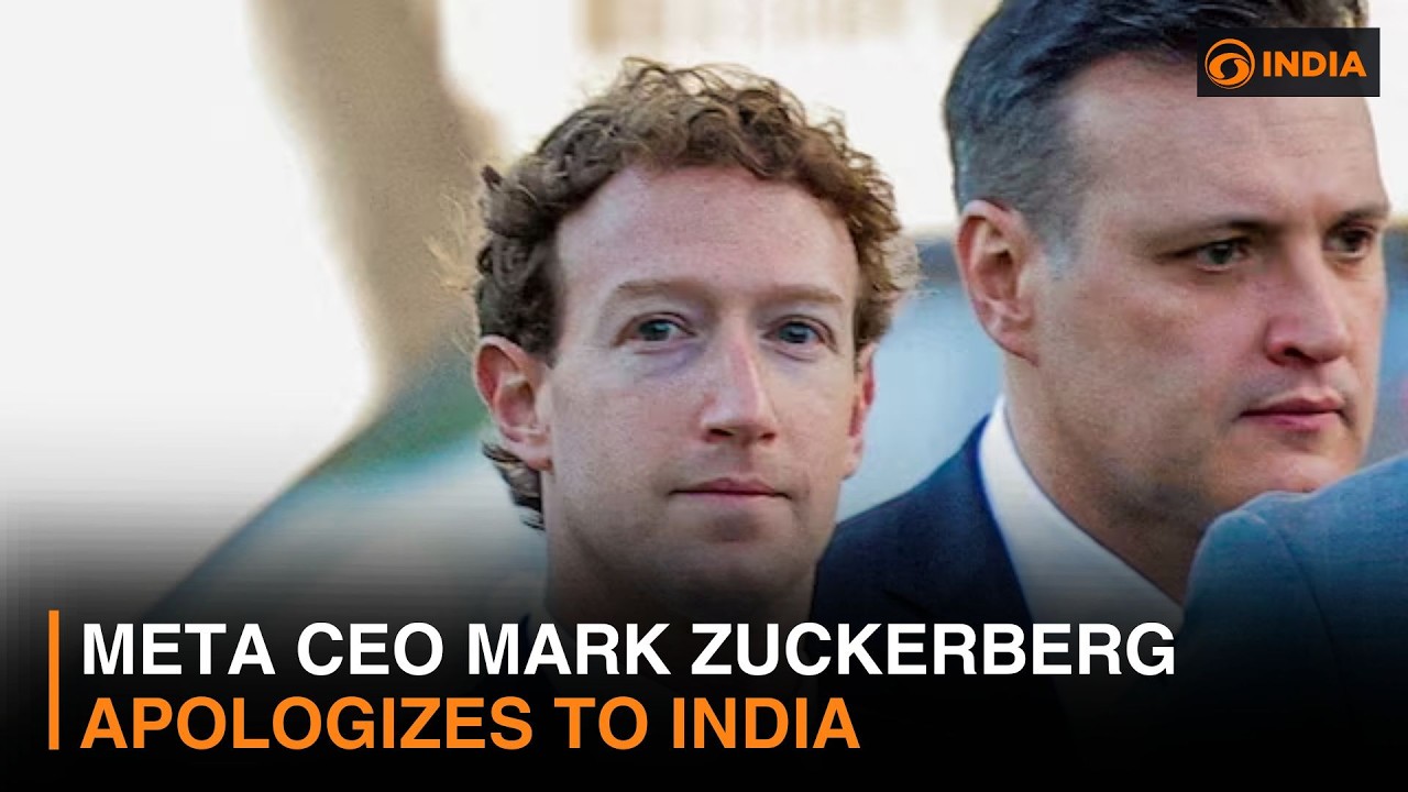 Meta CEO Mark Zuckerberg apologizes to India over CSAM, deepfakes