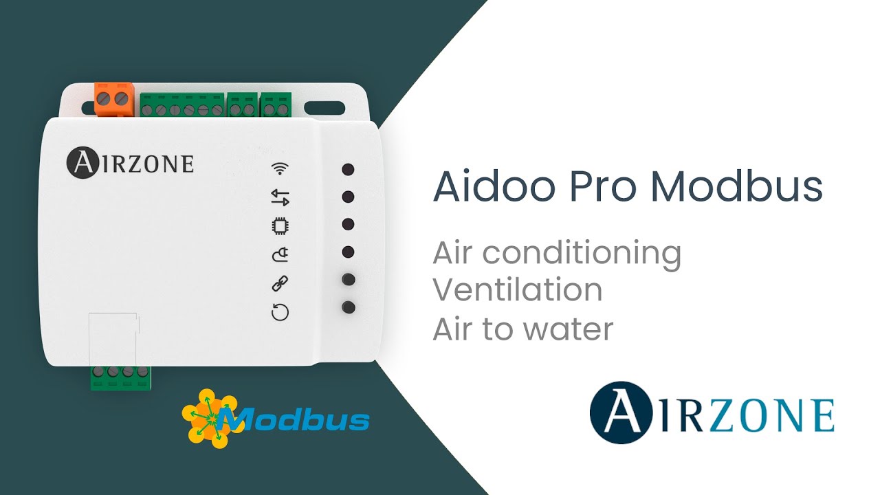 Aidoo Pro Modbus: Air conditioning, ventilation and air to water.