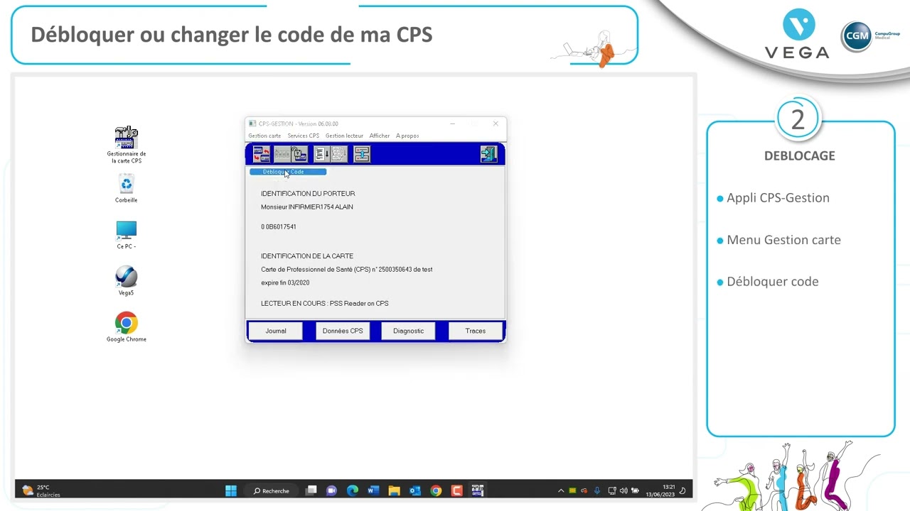 Débloquer ou changer le code de ma CPS