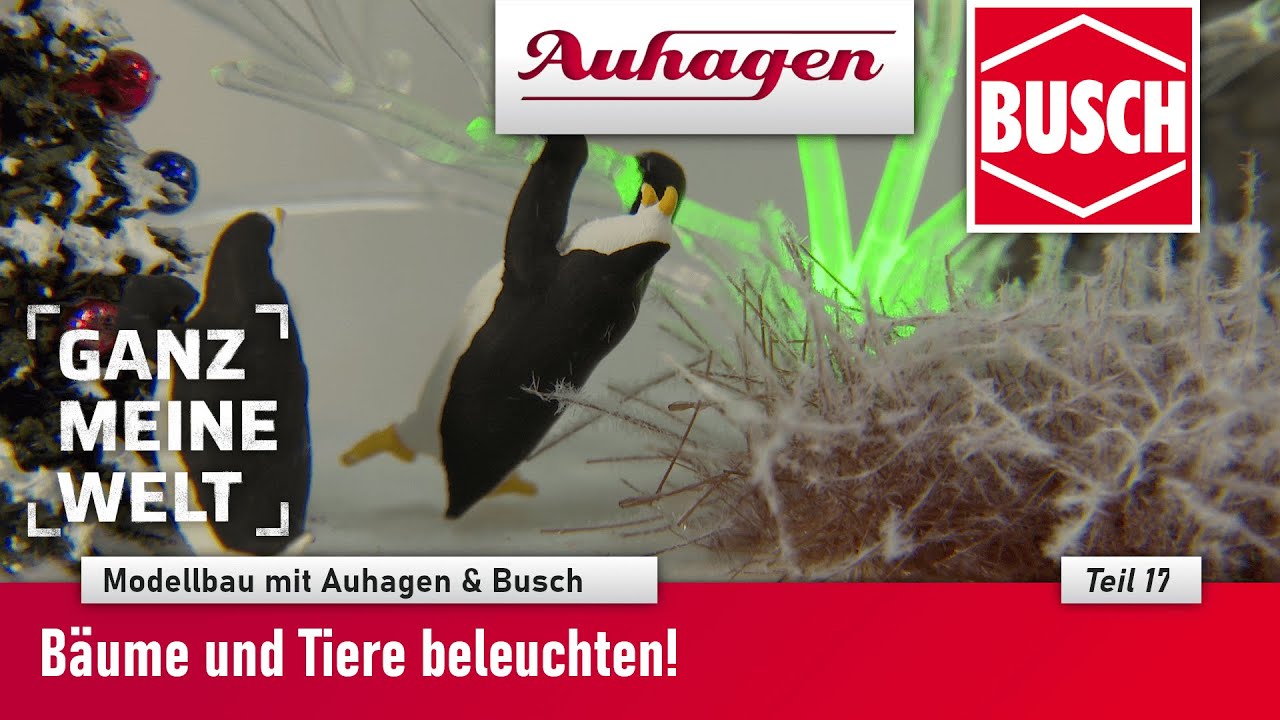Modellbau mit Auhagen & Busch - Bäume und Tiere beleuchten - Teil 17