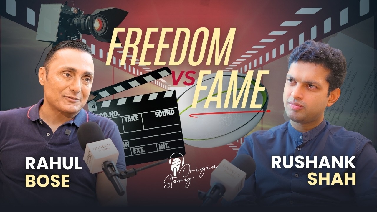 The Ego of an Actor vs. The Anonymity of Sport | Rahul Bose | Origin Story with Rushank Shah