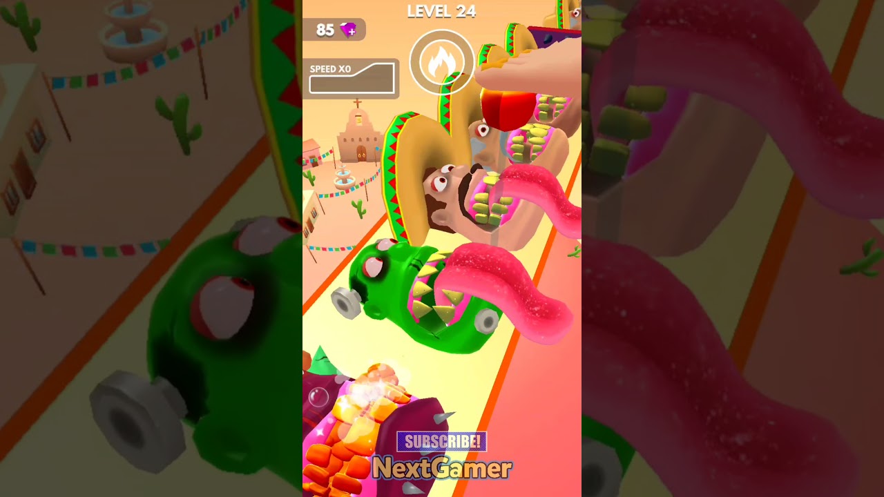 Teeth Runner👄😬Mobile Gameplay By NextGamer (Android,iOS) Level 24 