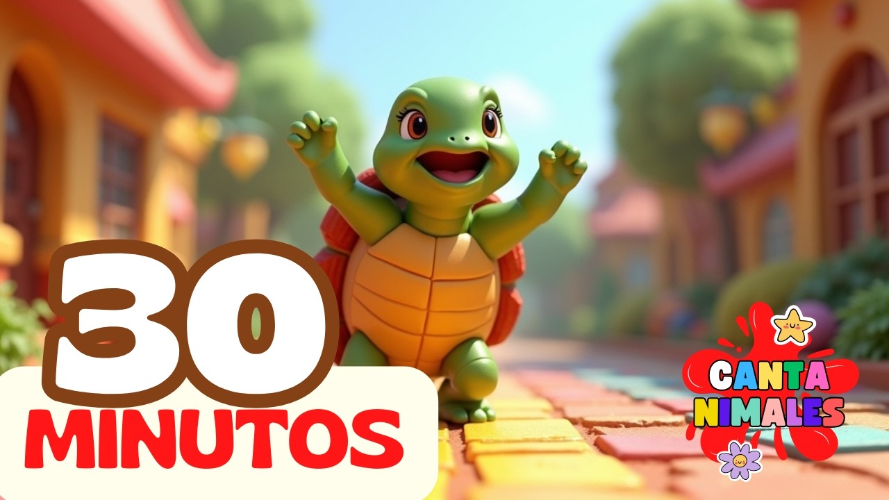 Tortuguita Pasito Lento 🐢🌿 | música infantil para jugar y calmar