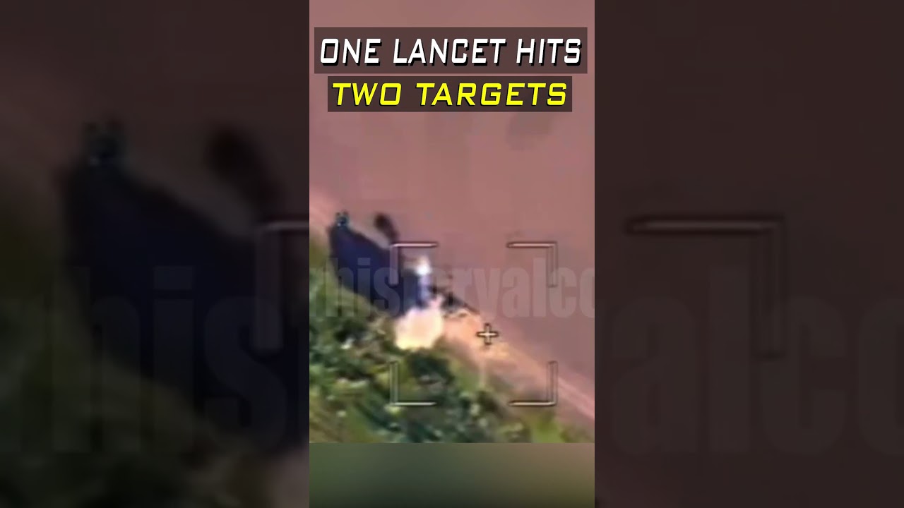 2 Armor Vehicles Destroyed by 1 Lancet Drone