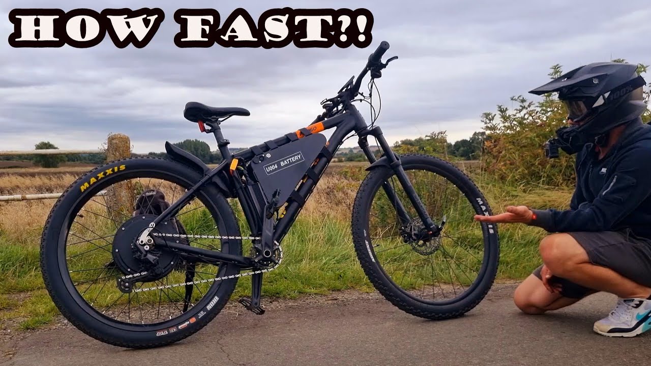 TOP SPEED TEST! 60v 3500w DIY E-BIKE
