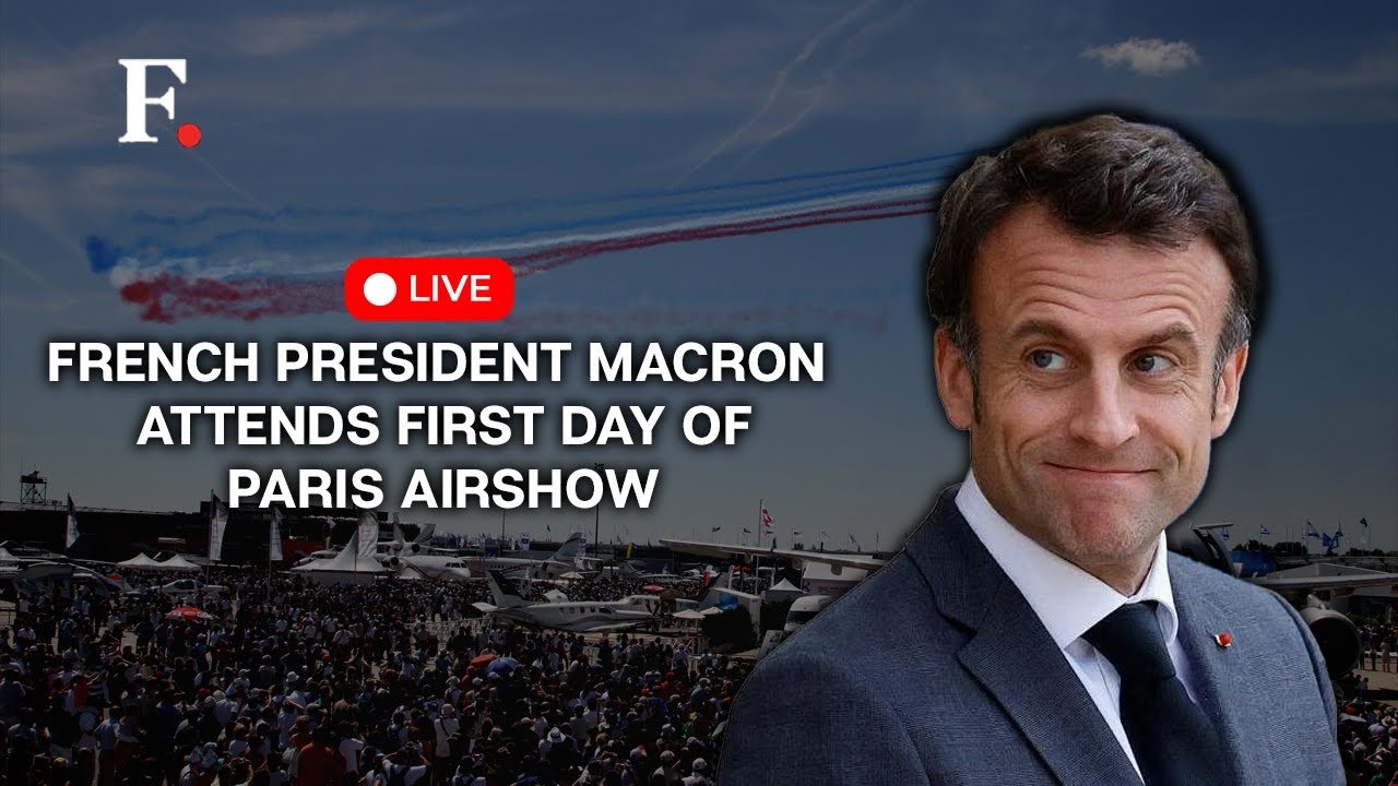 Paris Air Show 2023 LIVE : French President Macron Attends First Day of Paris Airshow