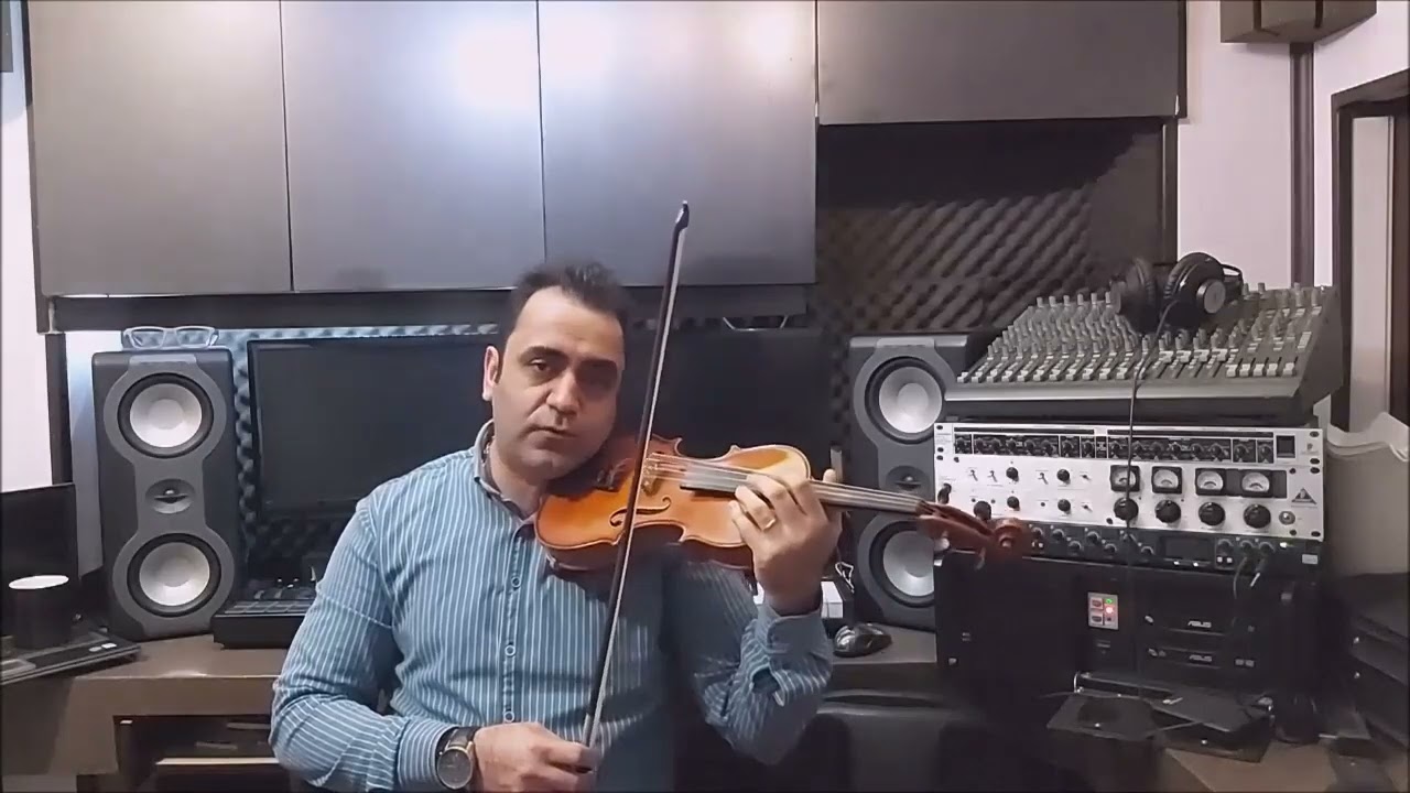 آموزش ویلن بداهه نوازی های ساده چهارمضراب شور ایمان ملکی