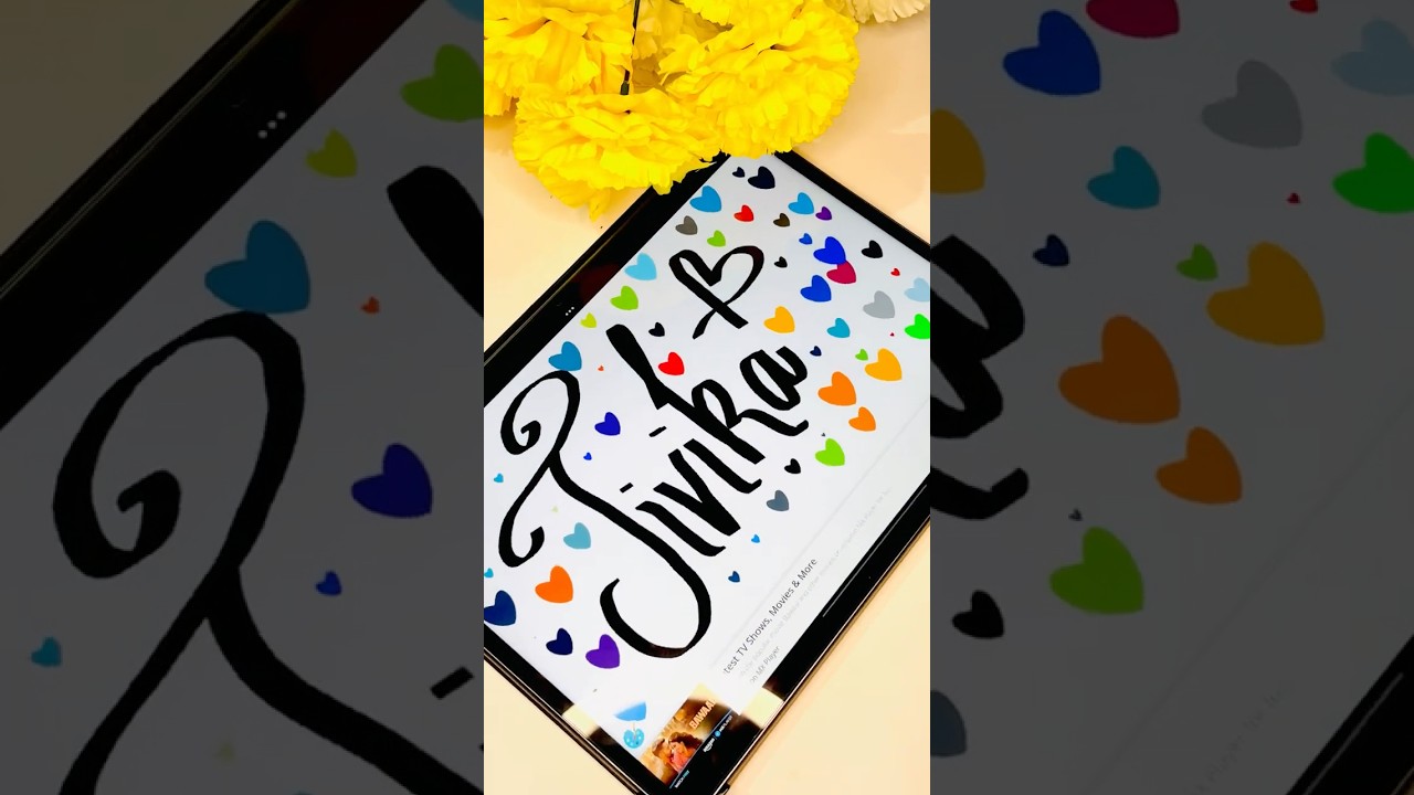Digital Name Art 🤍🖤✨|#youtubeshorts #art#calligraphy#nameart