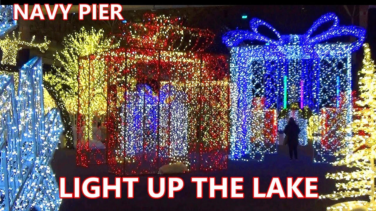 LIght Up The Lake Indoor Event At Chicago's Navy Pier Is Interactive & Amazing! Over 600,000 Lights!