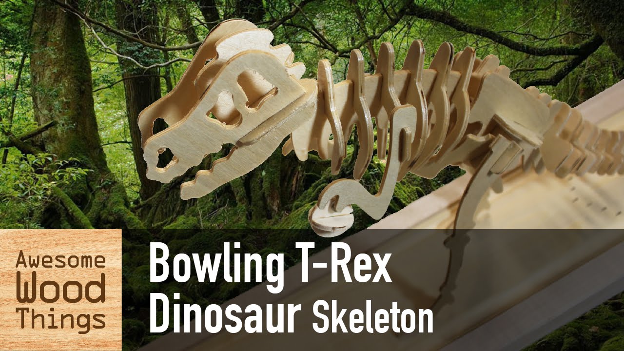 Bowling T-Rex Dinosaur Skeleton