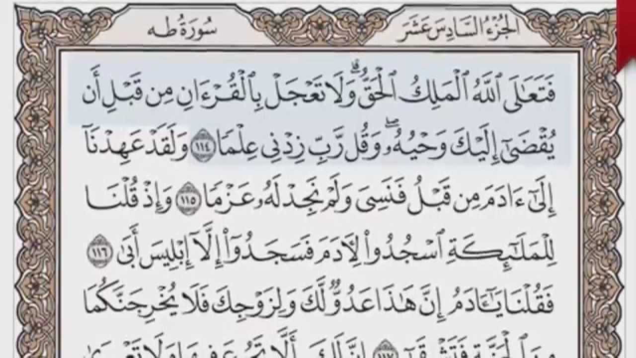 القرآن الكريم بالصفحات صوت وصورة ص/ 320 الشيخ محمود خليل الحصري بمد المنفصل