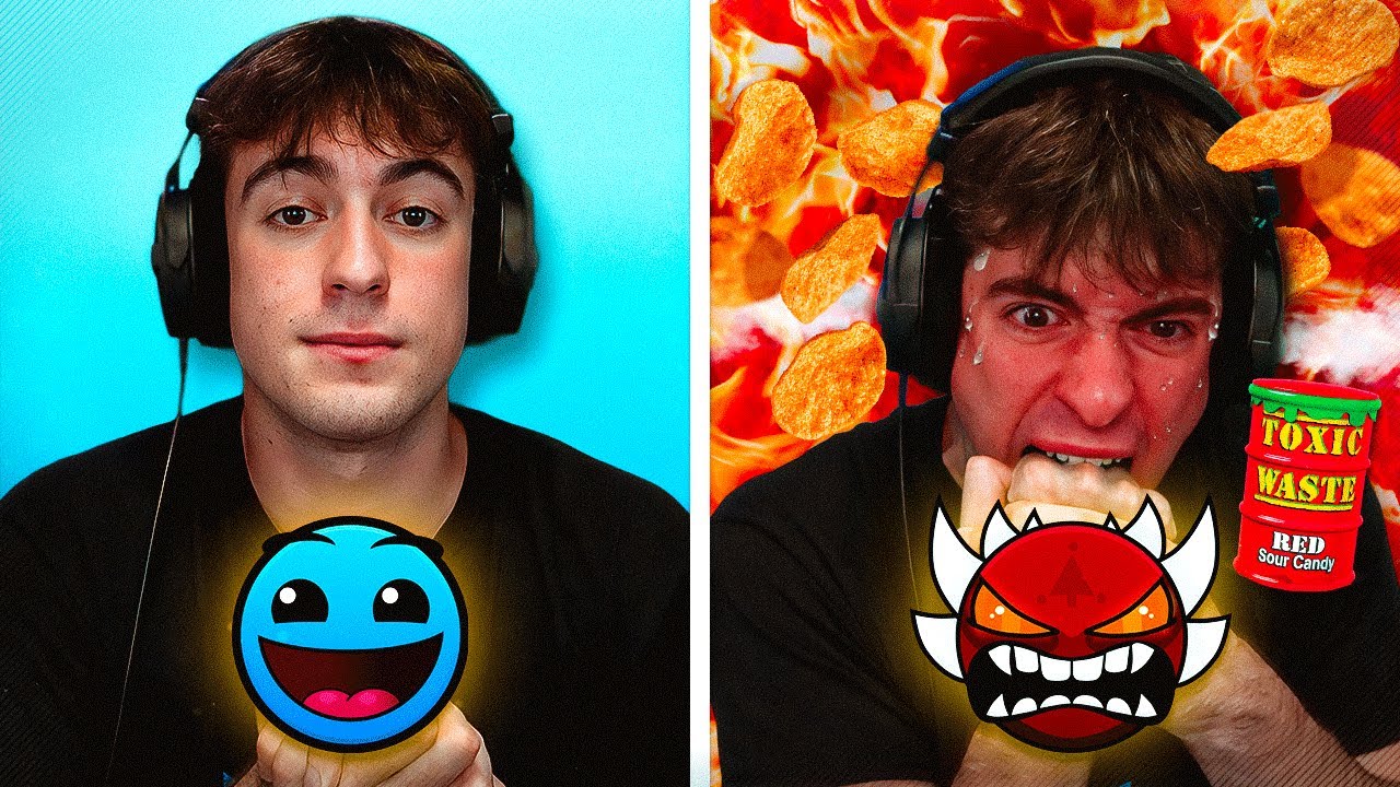 GEOMETRY DASH MA OGNI M0RTE = 1 SNACK DISGUSTOSO!! (TUTTI i LIVELLI)
