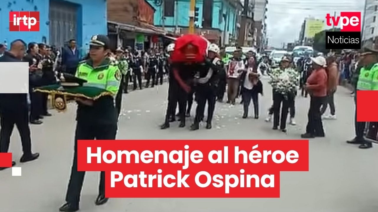 Honores al suboficial Patrick Ospina, héroe que murió rescatando a un perrito en el Rímac