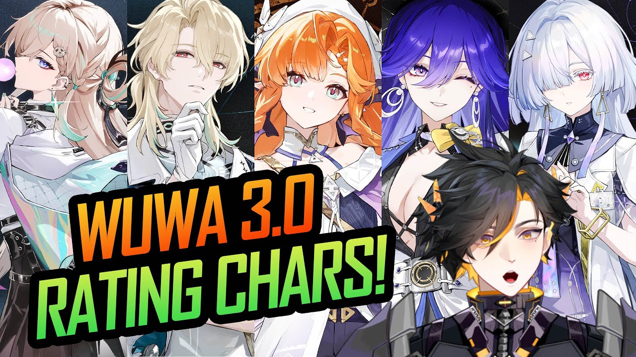 RATING ALL 3.0 Wuthering Waves Characters Lynae, Sigrika, Luuk, Lucilla, and Mornye!