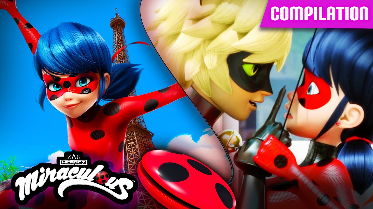 MIRACULOUS | 🐞 Compilation 5 🐾 ÉPISODES ENTIERS ▶️ [Le Dessinateur - Dislocoeur - Mr Pigeon]