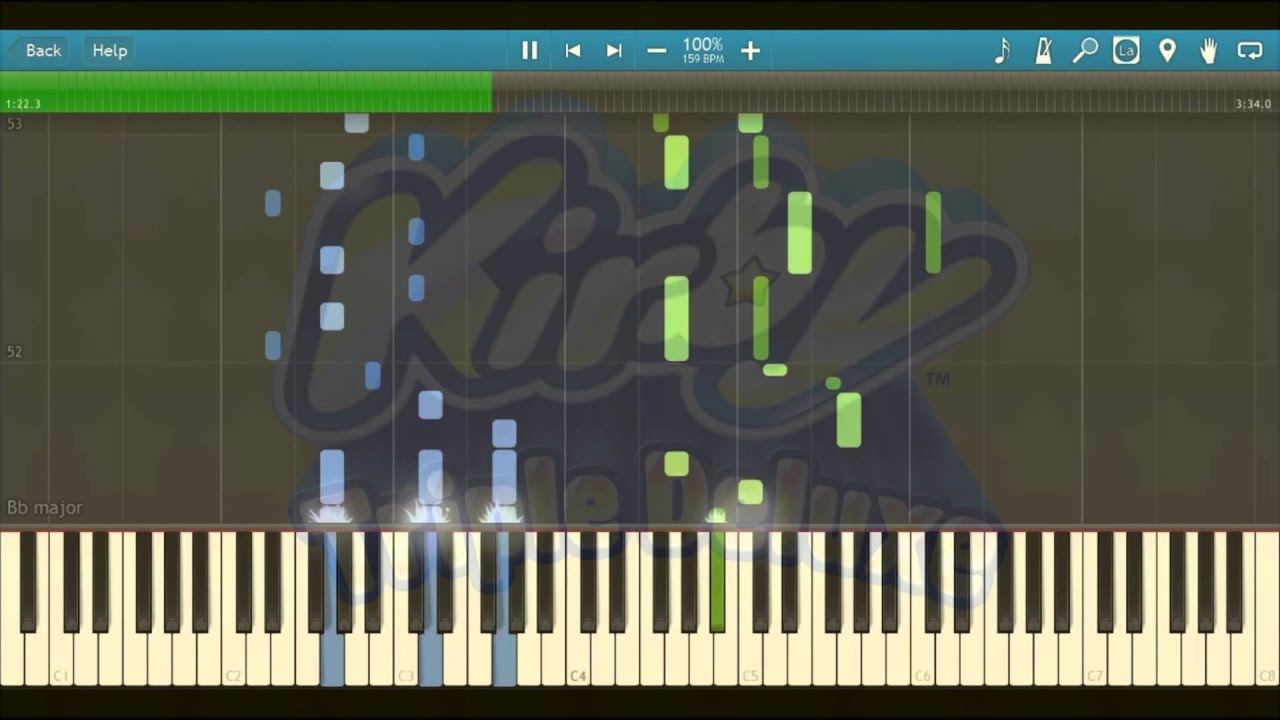 Kirby Triple Deluxe - Moonstruck Blossom (Synthesia) (Piano Arrangement)