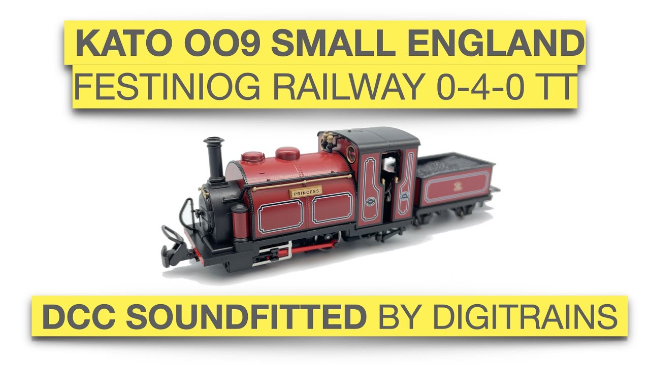 Kato / Peco OO9 Small England 0-4-0 DCC Sound fitted by Digitrains